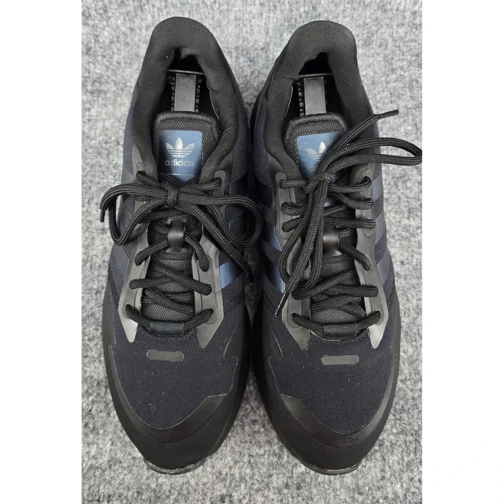 Adidas Originals ZX 1K Boost Sneakers Men's 11 Black Blue Metallic Sports H05335